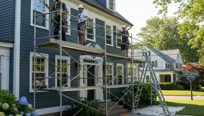 Painting contractor in Reading, MA serving residential interior and exterior painting projects