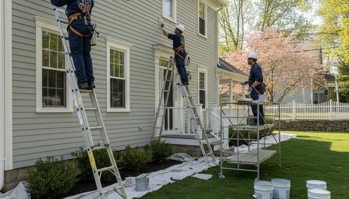 Painting contractor in Reading, MA providing interior and exterior house painting services