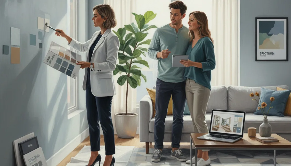 Reading, MA color consultation for interior and exterior painting by Reading Paint Pros