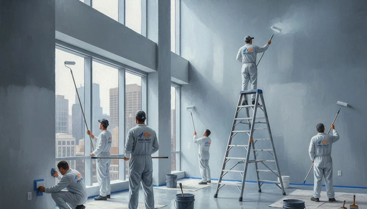 Commercial painting services in Reading, MA for business exteriors and interiors