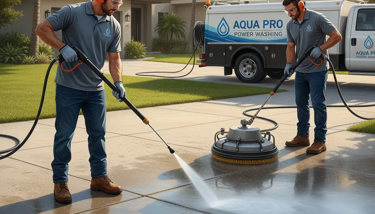 Concrete pressure cleaning in Reading, MA for driveways, walkways, and patios