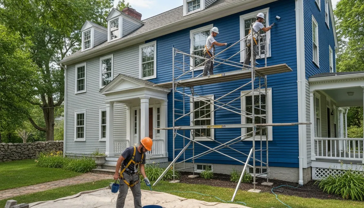 Painting contractor in Reading, MA providing professional interior and exterior painting services