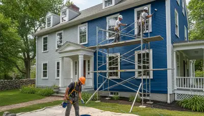 Painting contractor in Reading, MA providing professional interior and exterior painting services
