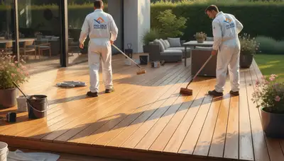 Deck painting service in Reading, MA by Reading Paint Pros for durable, weather-resistant exterior protection
