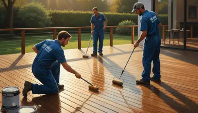 Deck sealing in Reading, MA by Reading Paint Pros for weather-resistant wood protection
