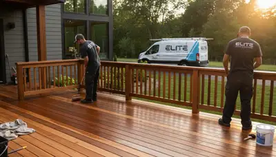 Deck staining in Reading, MA for weatherproof wood protection and lasting curb appeal