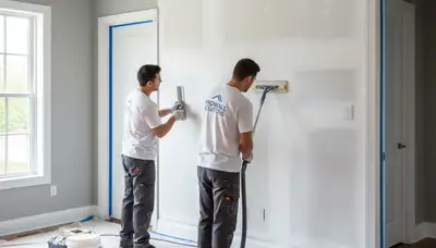 Drywall repair in Reading, MA for cracks, holes, and moisture damage by Reading Paint Pros