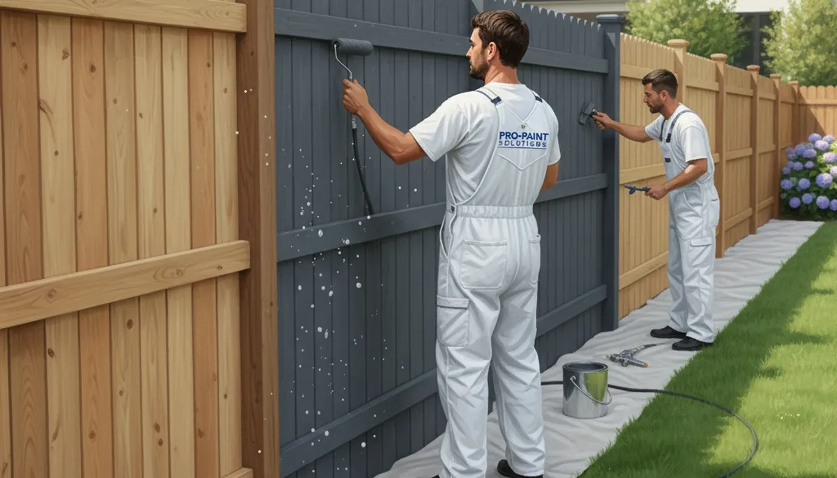 Fence painting service in Reading, MA for weather-resistant wood protection