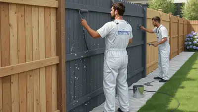 Fence painting service in Reading, MA for weather-resistant wood protection