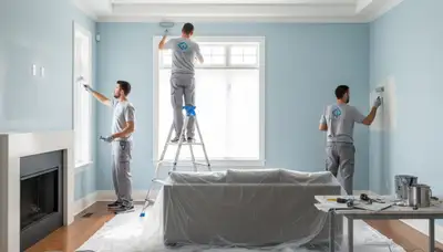 Professional interior house painting in Reading, MA for New England homes