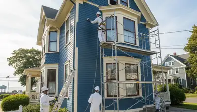 Painting contractor in Reading, MA offering professional interior and exterior painting services