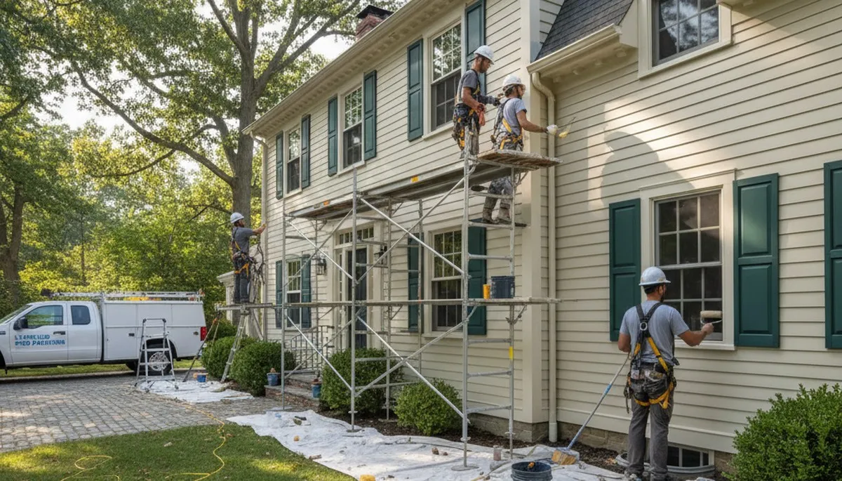 Painting contractor in Reading, MA providing residential and commercial interior and exterior painting services