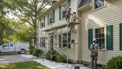 Painting contractor in Reading, MA providing residential and commercial interior and exterior painting services
