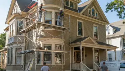 Painting contractor serving Reading, MA with professional interior and exterior house painting services