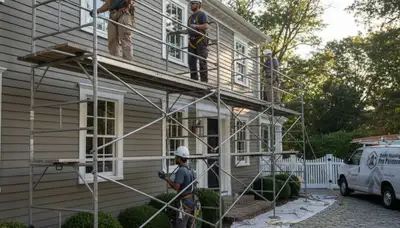 Painting contractor in Reading, MA providing interior and exterior house painting services