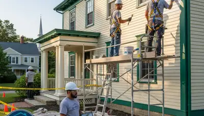 Painting contractor in Reading, MA providing professional interior and exterior painting services