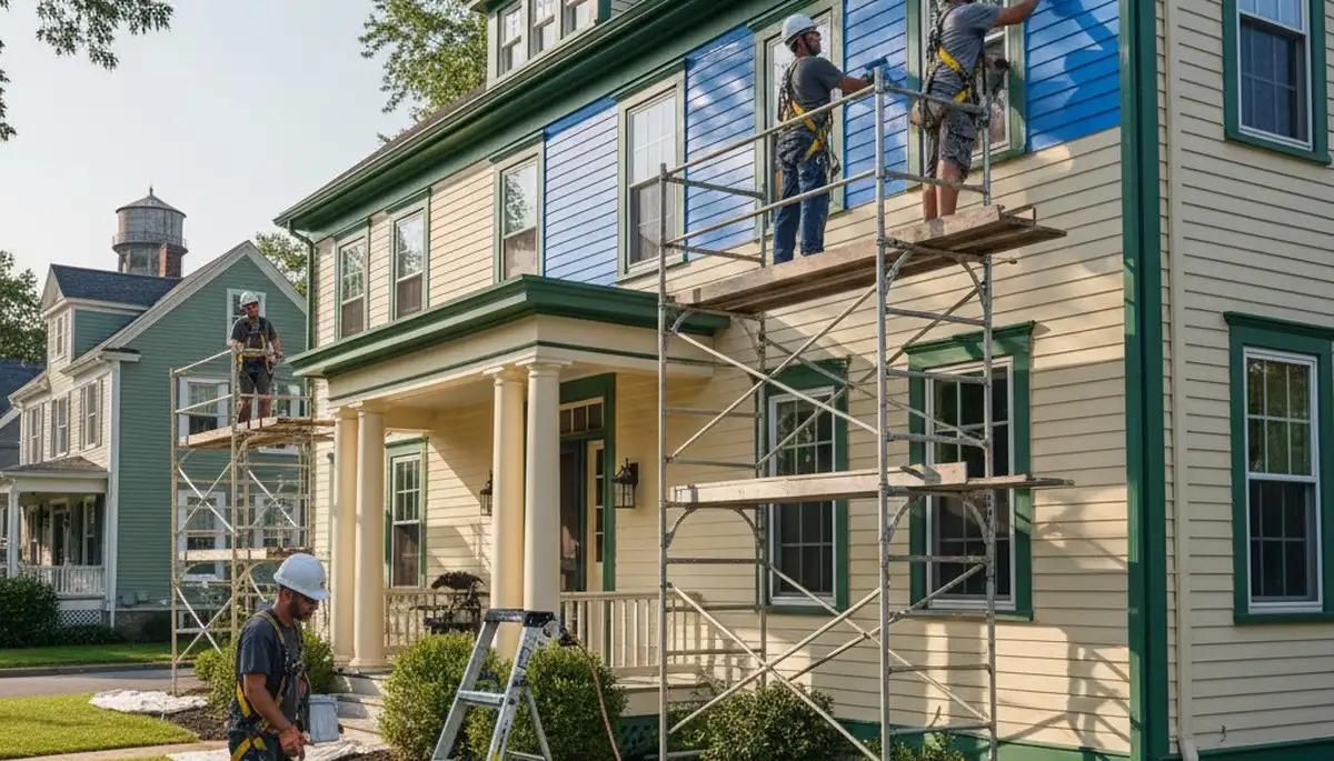 Painting crew serving Reading, MA with professional interior and exterior house painting services