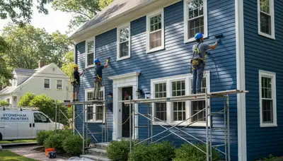 Painting contractor in Reading, MA delivering professional interior and exterior painting services