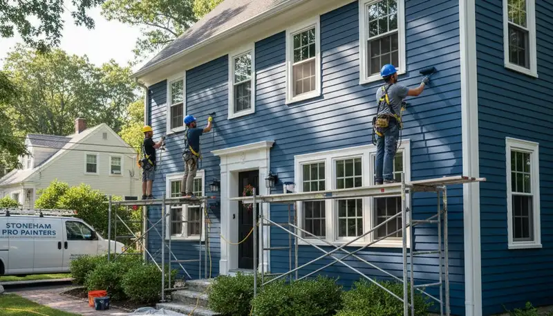 Painting contractor in Reading, MA delivering professional interior and exterior painting services