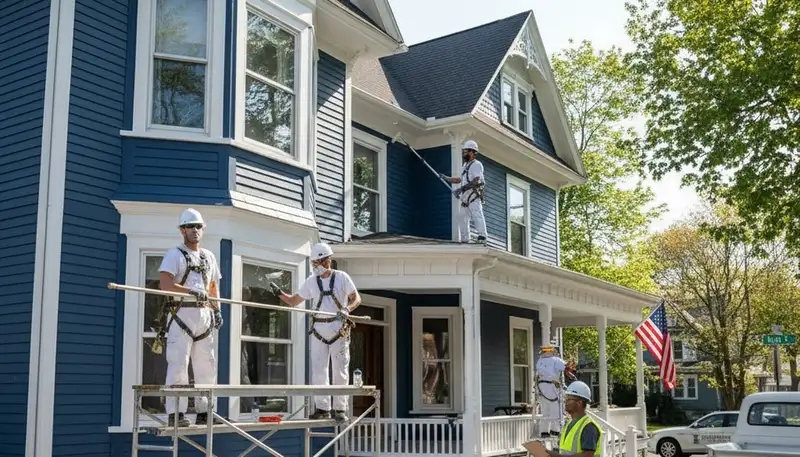 Painting contractors serving Reading, MA for residential and commercial interior and exterior projects