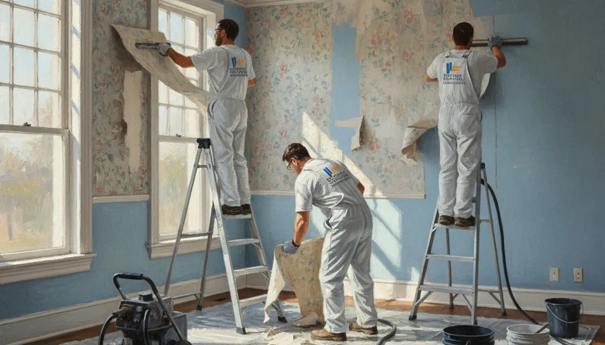 Wallpaper removal service in Reading, MA for clean, careful home wall prep