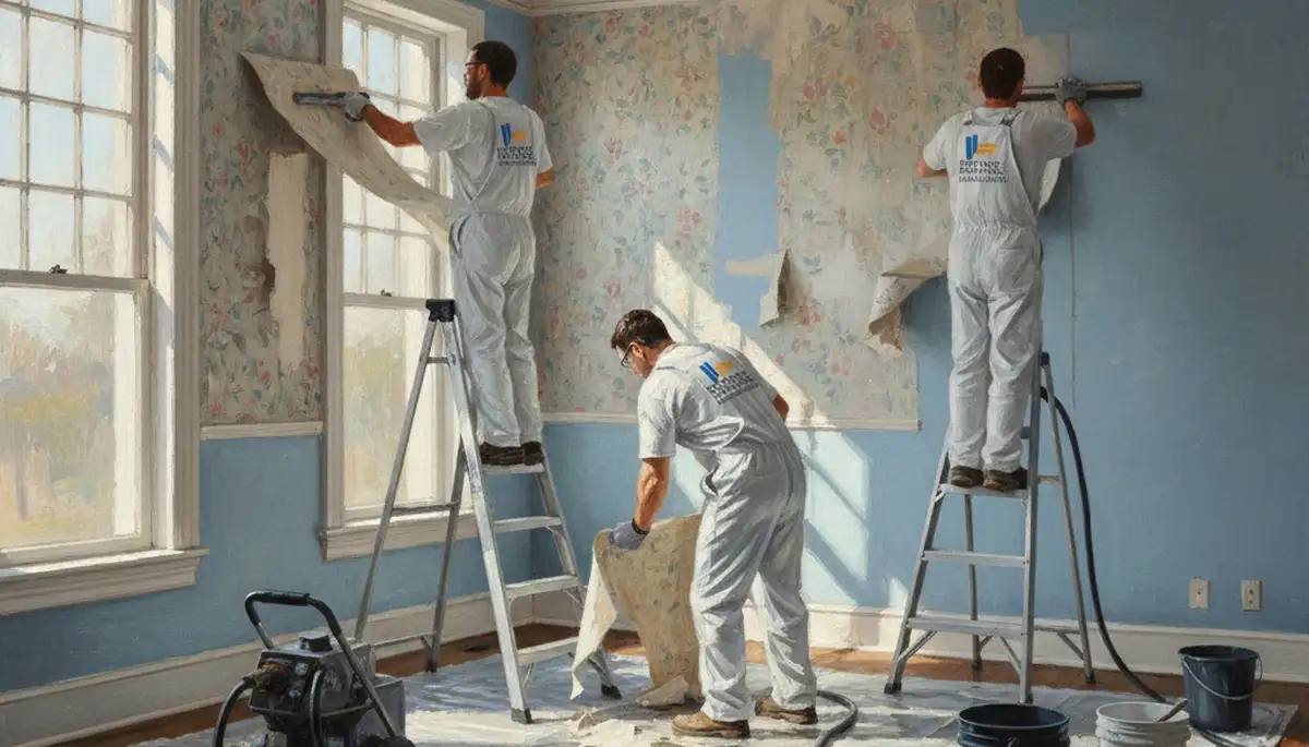 Wallpaper removal service in Reading, MA for clean, careful home wall prep
