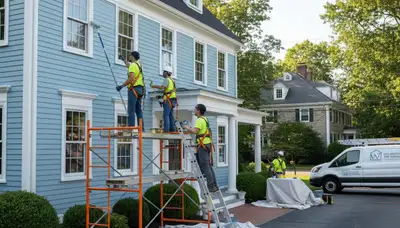 Painting service in Reading, MA, for residential and commercial interiors and exteriors