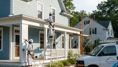 Painting contractor in Reading, MA providing professional interior and exterior painting services